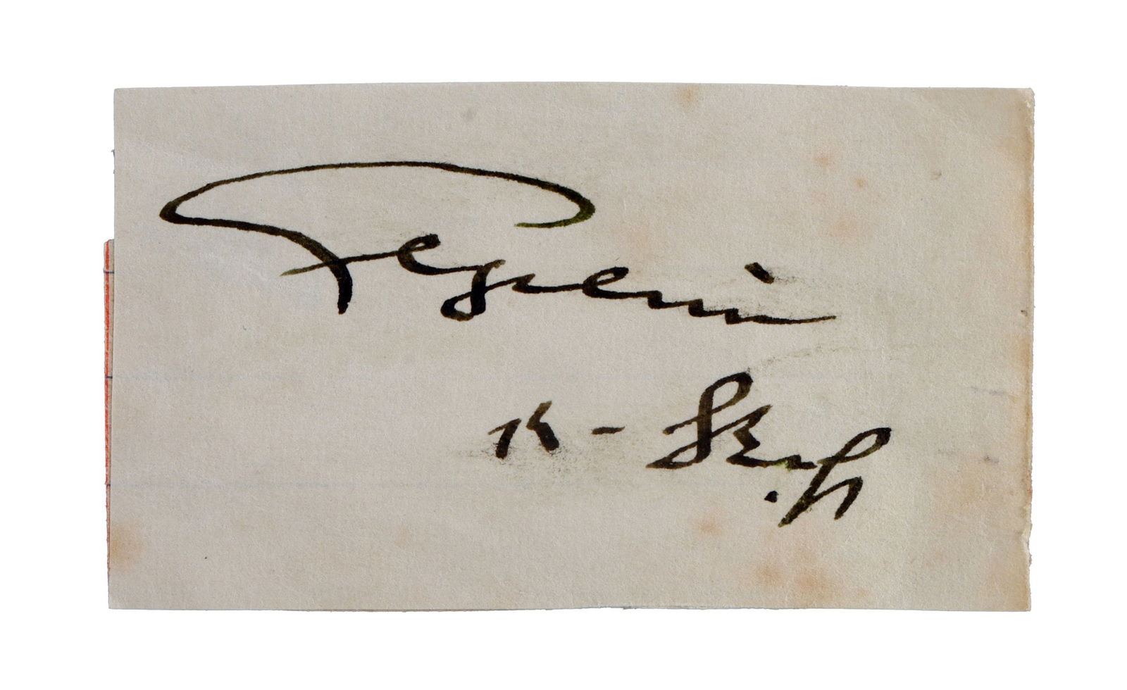 WWII GERMAN THIRD REICH CUT SIGNATURE FAGELEIN (1 of 3)