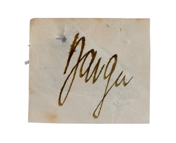 WWII GERMAN THIRD REICH CUT SIGNATURE FRITZ DARGES