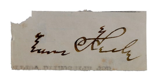 WWII GERMAN THIRD REICH CUT SIGNATURE HANS KREBS