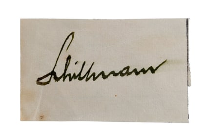 WWII GERMAN THIRD REICH CUT SIGNATURE M WITTMANN