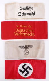WWII GERMAN THIRD REICH ARMBAND LOT OF 5