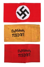 WWII GERMAN THIRD REICH NSDAP ARMBAND LOT OF 3