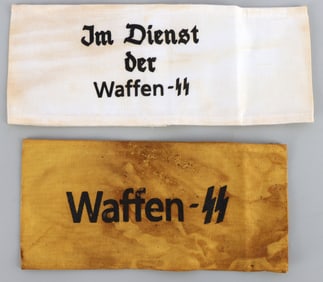 WWII GERMAN THIRD REICH WAFFEN-SS ARMBANDS