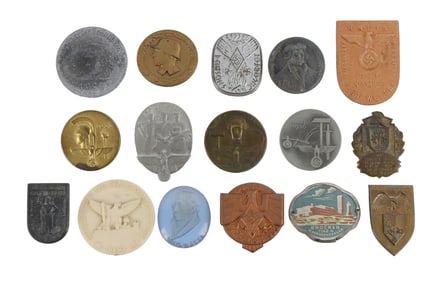 LOT OF 16 GERMAN THIRD REICH TINNIES