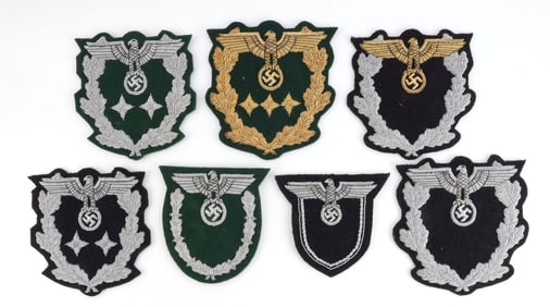 WWII GERMAN BULLION VISOR CAP SLEEVE INSIGNIA