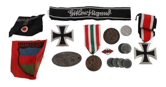 WWII GERMAN THIRD REICH ASSORTED MILITARIA ITEMS