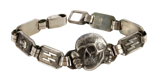 WWII GERMAN THIRD REICH SS-TOTENKOPF BRACELET