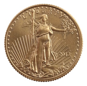 1/10 US GOLD EAGLE COIN BU 2013