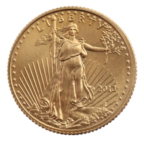 1/10 US GOLD EAGLE COIN BU 2013