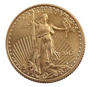 1/10 US GOLD EAGLE COIN BU 2013