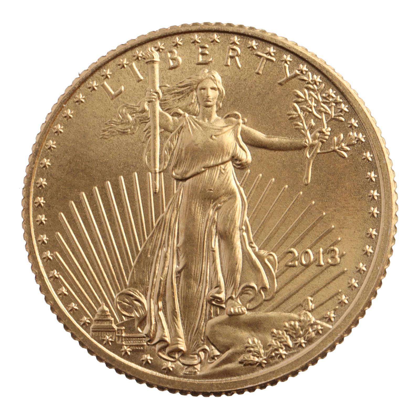 1/10 US GOLD EAGLE COIN BU 2013 (1 of 2)