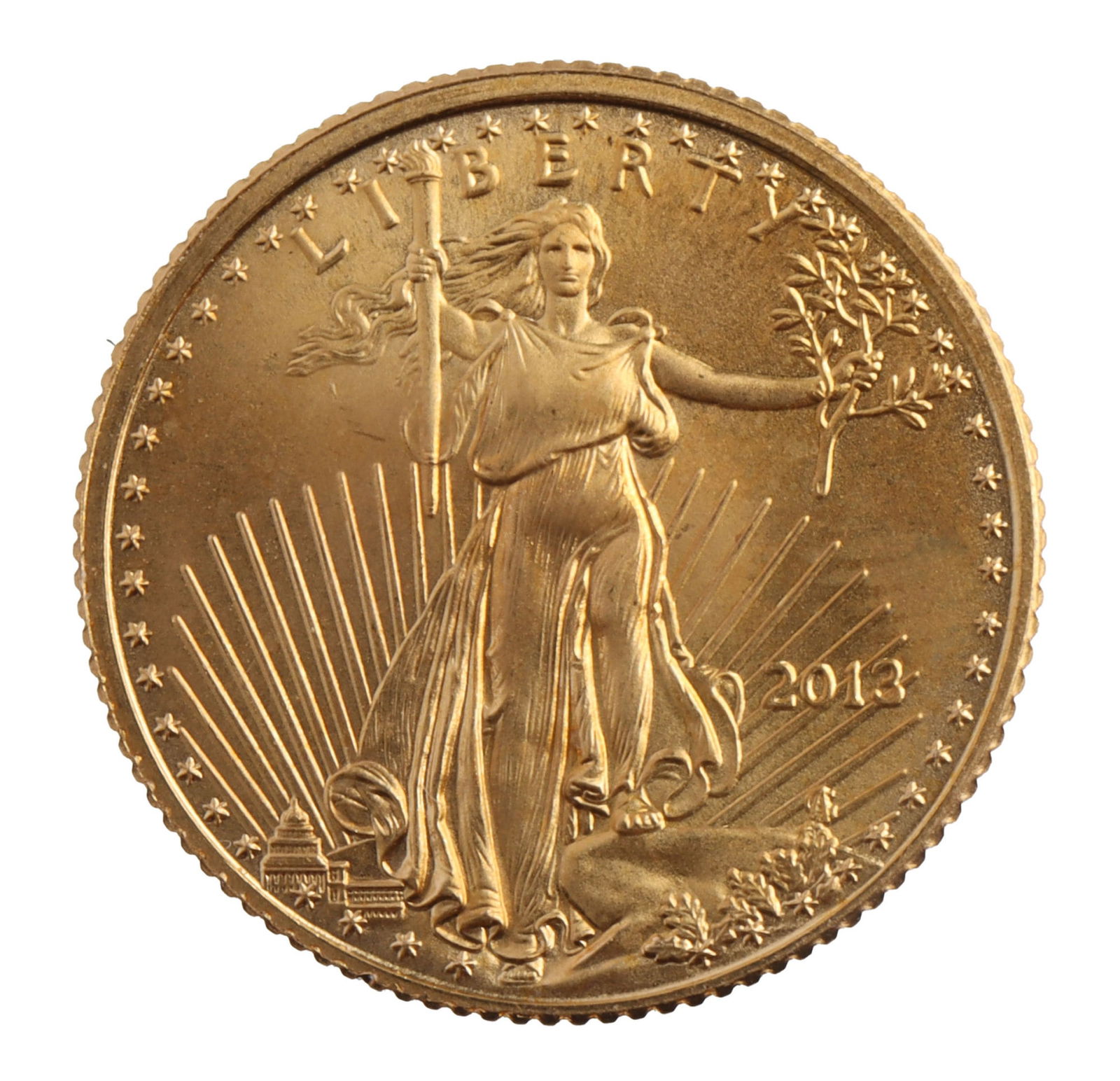 1/10 US GOLD EAGLE COIN BU 2013 (1 of 2)