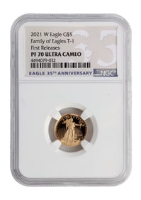 2021 NGC PF70 US GOLD 1/10TH OUNCE AMERICAN EAGLE