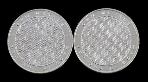 .999 OPM FOUNDRY 1 0ZT SILVER ROUNDS LOT OF 2