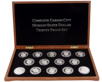 COMPLETE CARSON CITY MORGANS TRIBUTE PROOF SET