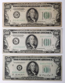 100 DOLLAR NOTE SERIES OF 1934 AND SERIES OF 1950