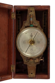 W. & L. E. GURLEY SURVEYOR VERNIER COMPASS & CASE