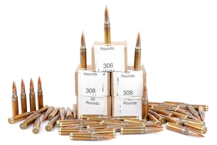 145 RDS .308 WIN 7.62X51 M80 BALL RIFLE AMMO