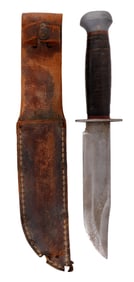 WWII PAL RH 36 FIGHTING KNIFE WITH SCABBARD