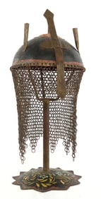 INDO-PERSIAN KULAH KHUD HELMET MOUNTED