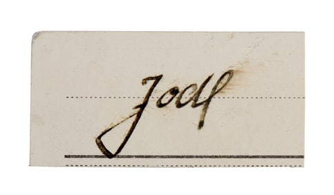 WWII GERMAN THIRD REICH CUT SIGNATURE ALFRED JODL