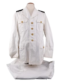 WWII GERMAN KRIESGMARINE SUMMER TUNIC & TROUSERS