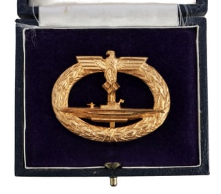 KRIEGSMARINE U-BOAT BADGE WWII GERMAN