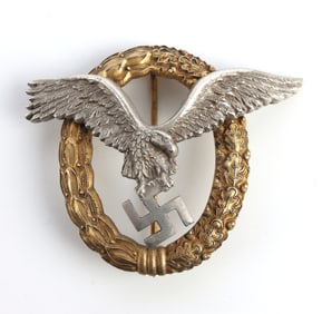 LUFTWAFFE PILOT OBSERVER BADGE WWII GERMAN REICH
