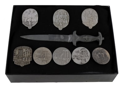 NSDAP GERMAN LABOR DAY TINNIE COLLECTION 1935-1938