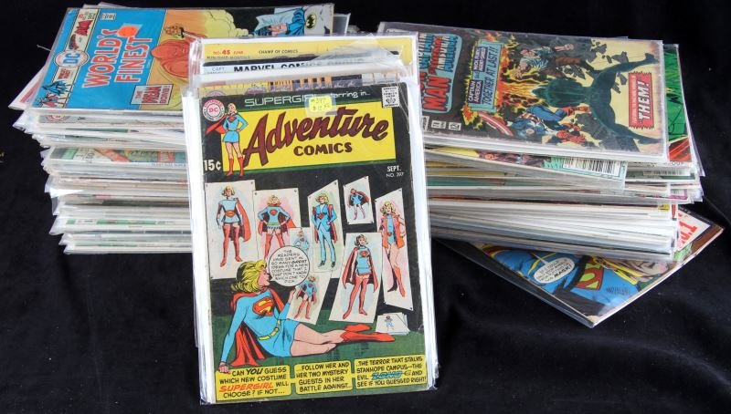 COMBINATION VINTAGE COMIC LOT IRON MAN SUPERMAN: Huge combination vintage comic lot: mostly Marvel and DC but plenty more. Comics span 40 years. Over 100 books for your viewing pleasure! Some better titles included: Dick Tracy (1949) #24, Action Com