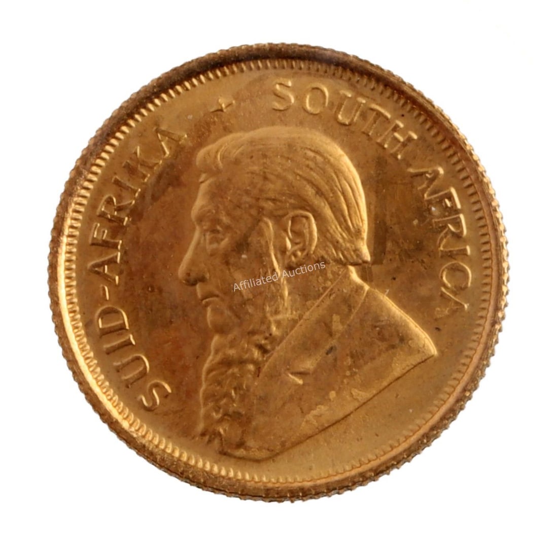 1/10 OZT GOLD KRUGERRAND COIN 1980 BU (1 of 4)