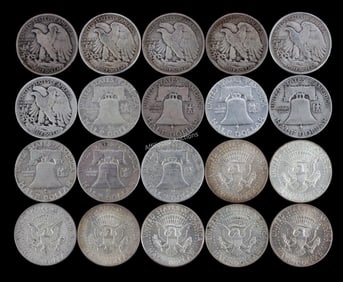 US .900 SILVER CONSTITUTIONAL COINS $10 FACE VALUE