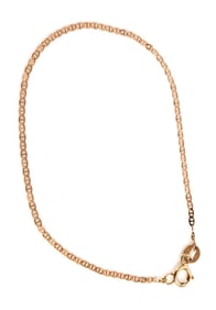 10K GOLD FIGARO LINK BRACELET