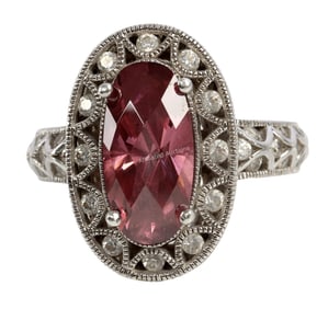 TACORI BRIDAL RING WITH DIAMONIQUE STONE
