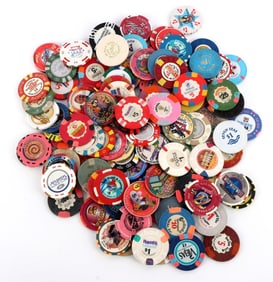 CASINO CHIP TOKEN VINTAGE 1980S 1990S LOT OF 100+