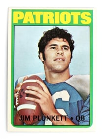 JIM PLUNKETT 1975 TOPPS TRADING CARD