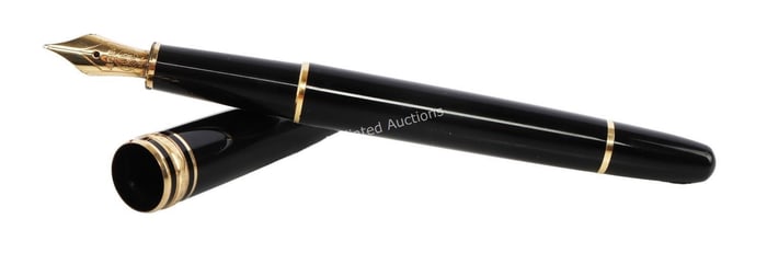 MONTBLANC MEISTERSTUCK 4810 14K GOLD FOUNTAIN PEN