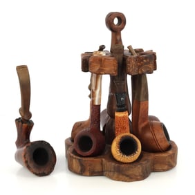 BRIAR ESTATE PIPES ENGLISH ITALIAN DANISH LOT OF 8