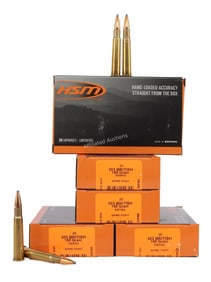 100 ROUNDS .303 BRITISH 150GR SPITZER HSM AMMO