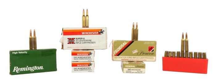 140 RDS .243 WIN SP HUNTING AMMO
