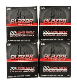 2100 RDS .22 LR 38GR LRN CCI BLAZER RIMFIRE AMMO