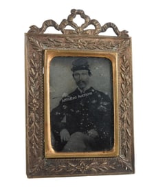 US CIVIL WAR TINTYPE PHOTO OF A UNION SOLDIER