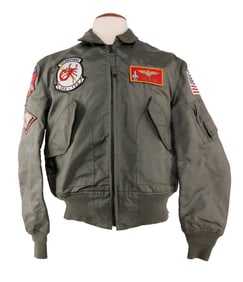 US NAVY VAQ-132 PILOT FLIGHT JACKET CWU-36/P