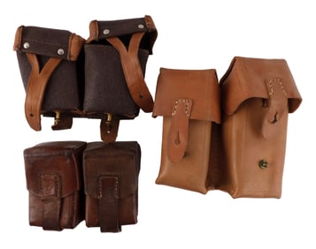 SOVIET RIFLE MAGAZINE POUCH CLEANING KIT LOT OF 3