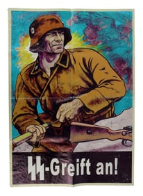 WWII GERMAN REICH WAFFEN-SS PROPAGANDA POSTER