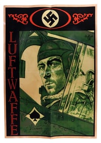 WWII GERMAN REICH WERNER MOLDERS PROPAGANDA POSTER