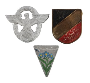 WWII GERMAN THIRD REICH BADGES LOT OF 3