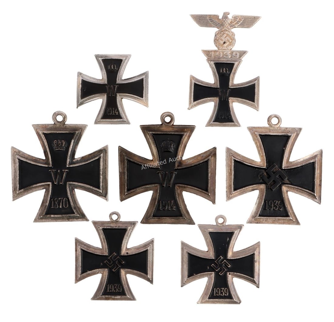 WWII GERMAN THIRD REICH IRON CROSS LOT OF 7 (1 of 8)