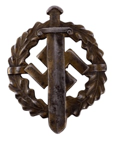 WWII GERMAN THIRD REICH SA SPORTS BADGE