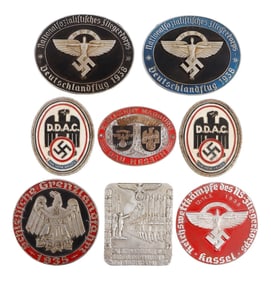 WWII GERMAN THIRD REICH PLAQUES LOT OF 8